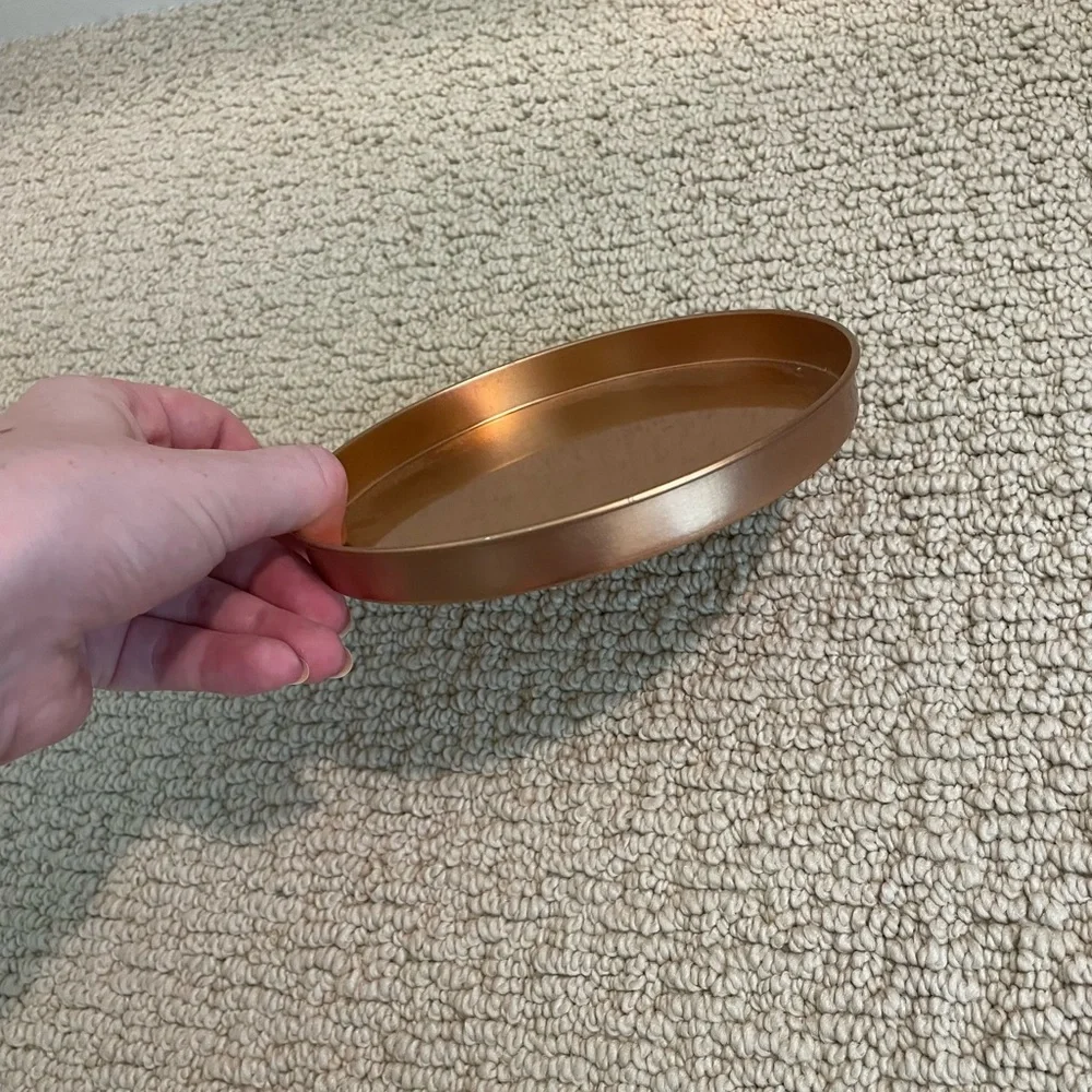 Rose Gold Metal Tabletop Tray